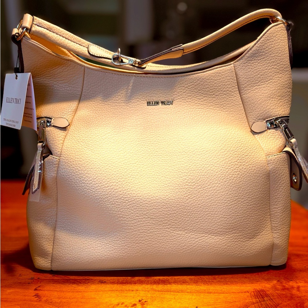 Great Deal! NWT Ellen Tracy Adaline Hobo Bag - Tawny (MSRP $178)
